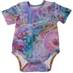 Cells Fluid Bubbles Baby Short Sleeve Bodysuit