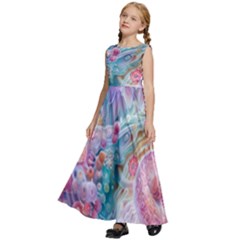 Kids  Satin Sleeveless Maxi Dress 