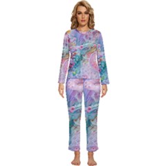 Womens  Long Sleeve Lightweight Pajamas Set 