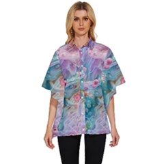 Women s Batwing Button Up Shirt 