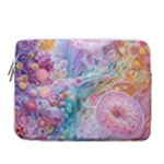 Cells Fluid Bubbles 14  Vertical Laptop Sleeve Case With Pocket