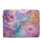 Cells Fluid Bubbles 15  Vertical Laptop Sleeve Case With Pocket