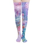 Cells Fluid Bubbles Thigh High Stockings