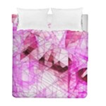 Pink Abstract Lineart Duvet Cover Double Side (Full/ Double Size)