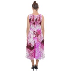 Midi Tie-Back Chiffon Dress 