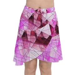 Chiffon Wrap Front Skirt 