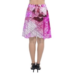 Chiffon Wrap Front Skirt 