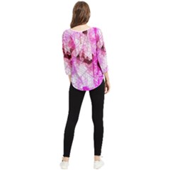 Chiffon Quarter Sleeve Blouse 