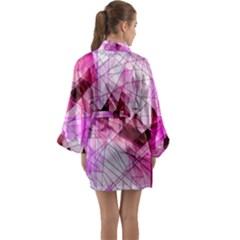 Long Sleeve Satin Kimono 