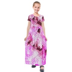 Kids  Short Sleeve Maxi Dress 