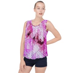 Bubble Hem Chiffon Tank Top 