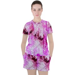 Women s Mesh T-Shirt and Shorts Set 