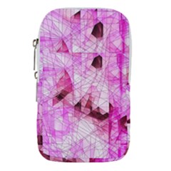 Pink Abstract Lineart Waist Pouch (Small) from ArtsNow.com