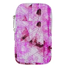 Pink Abstract Lineart Waist Pouch (Large) from ArtsNow.com