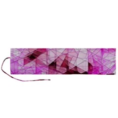 Pink Abstract Lineart Roll Up Canvas Pencil Holder (L) from ArtsNow.com