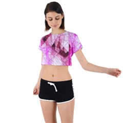 Tie Back Short Sleeve Crop T-Shirt 