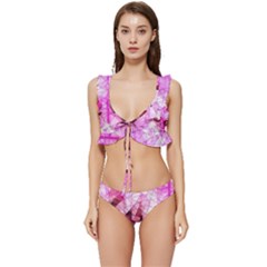 Low Cut Ruffle Edge Bikini Set 