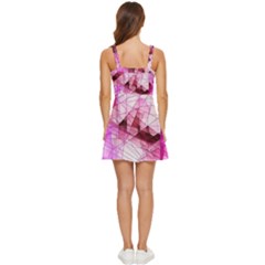 Ruffle Edge Bra Cup Chiffon Mini Dress 