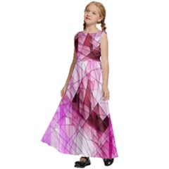 Kids  Satin Sleeveless Maxi Dress 