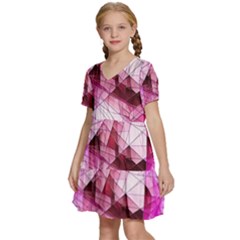 Kids  Short Sleeve Tiered Mini Dress 