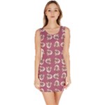 Whimsy Chickens Pattern Bodycon Dress