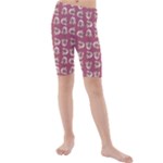 Whimsy Chickens Pattern Kids  Mid Length Swim Shorts