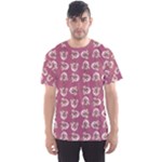 Whimsy Chickens Pattern Men s Sport Mesh T-Shirt