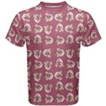 Whimsy Chickens Pattern Men s Cotton T-Shirt