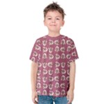 Whimsy Chickens Pattern Kids  Cotton T-Shirt