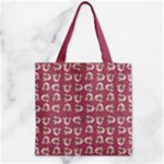 Whimsy Chickens Pattern Zipper Grocery Tote Bag