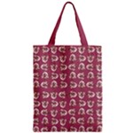 Whimsy Chickens Pattern Zipper Classic Tote Bag