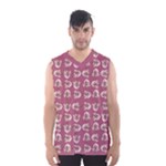 Whimsy Chickens Pattern Men s Basketball Tank Top