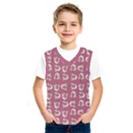 Whimsy Chickens Pattern Kids  Basketball Tank Top