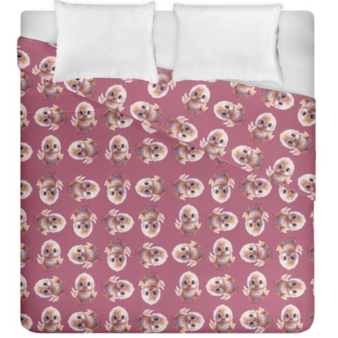 Whimsy Chickens Pattern Duvet Cover Double Side (King Size) from ArtsNow.com