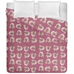 Whimsy Chickens Pattern Duvet Cover Double Side (California King Size)