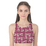 Whimsy Chickens Pattern Tank Bikini Top