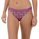 Whimsy Chickens Pattern Band Bikini Bottoms