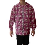 Whimsy Chickens Pattern Kids  Hooded Windbreaker