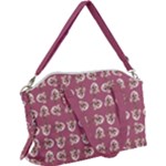 Whimsy Chickens Pattern Canvas Crossbody Bag