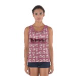 Whimsy Chickens Pattern Sport Tank Top 