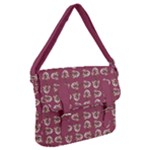 Whimsy Chickens Pattern Buckle Messenger Bag