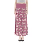 Whimsy Chickens Pattern Full Length Maxi Skirt