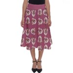 Whimsy Chickens Pattern Perfect Length Midi Skirt