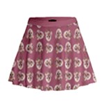 Whimsy Chickens Pattern Mini Flare Skirt