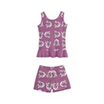 Whimsy Chickens Pattern Kids  Boyleg Swimsuit