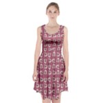 Whimsy Chickens Pattern Racerback Midi Dress