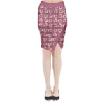 Whimsy Chickens Pattern Midi Wrap Pencil Skirt