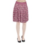 Whimsy Chickens Pattern Pleated Skirt