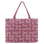 Whimsy Chickens Pattern Zipper Medium Tote Bag