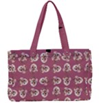 Whimsy Chickens Pattern Canvas Work Bag